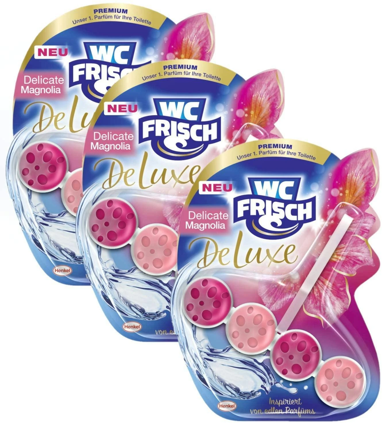 WC-Frisch DeLuxe Lovely Jasmin 3er Pack WC-Reiniger Und WC Duftspüler 1x3 Stück 4 WC-Frisch DeLuxe Lovely Jasmin 3er Pack WC-Reiniger Und WC Duftspüler 1x3 Stück – Bild 2