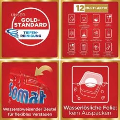 Somat 12 Gold Multiaktiv Spülmaschinentabs 22 Tabs Geschirrspültabs Reinigung -Reinigung Und Waschen 09807a05 321f 48c4 8fbf 5174bf012271