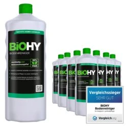 BiOHY Bodenreiniger (12x1l Flasche) | Konzentrat Für Alle Reinigungsgeräte Und Alle Hartböden | Angenehmer Geruch Und Streifenfreie Reinigung -Reinigung Und Waschen 0bfef4ac 6d17 4f7a 8c11 cf95311b31d5 1
