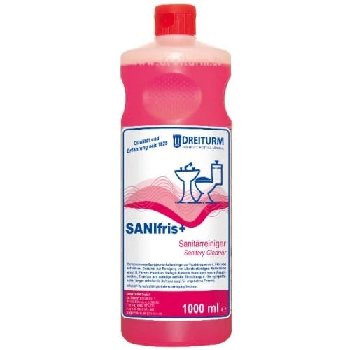 Dreiturm SANIfris+ Schonender Sanitärunterhaltsreiniger 1 L Flasche 3 Dreiturm SANIfris+ Schonender Sanitärunterhaltsreiniger 1 L Flasche