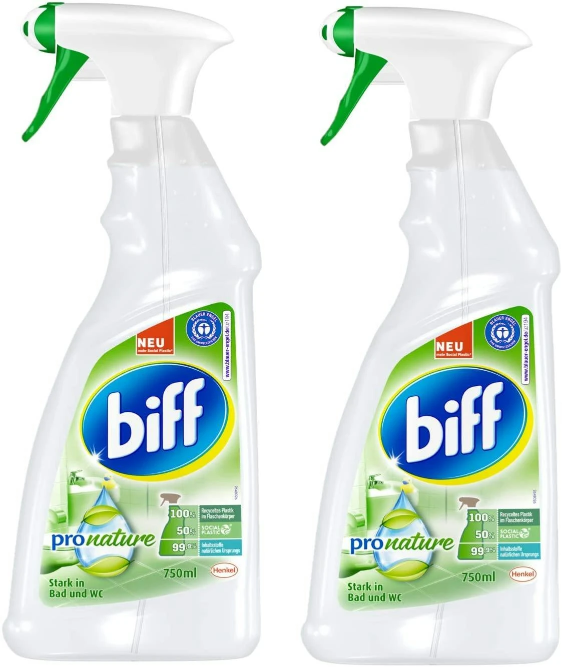 Biff Bad Total Zitrus Badreiniger Bad Reiniger Badezimmer 2x750 Ml Sprühflasche 4 Biff Bad Total Zitrus Badreiniger Bad Reiniger Badezimmer 2x750 Ml Sprühflasche – Bild 2