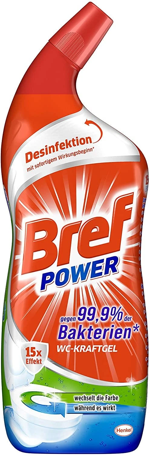 Bref Power WC-KraftGel 15x Effekt 750 Ml WC Reiniger Reinigung Badreiniger 4 Bref Power WC-KraftGel 15x Effekt 750 Ml WC Reiniger Reinigung Badreiniger – Bild 2