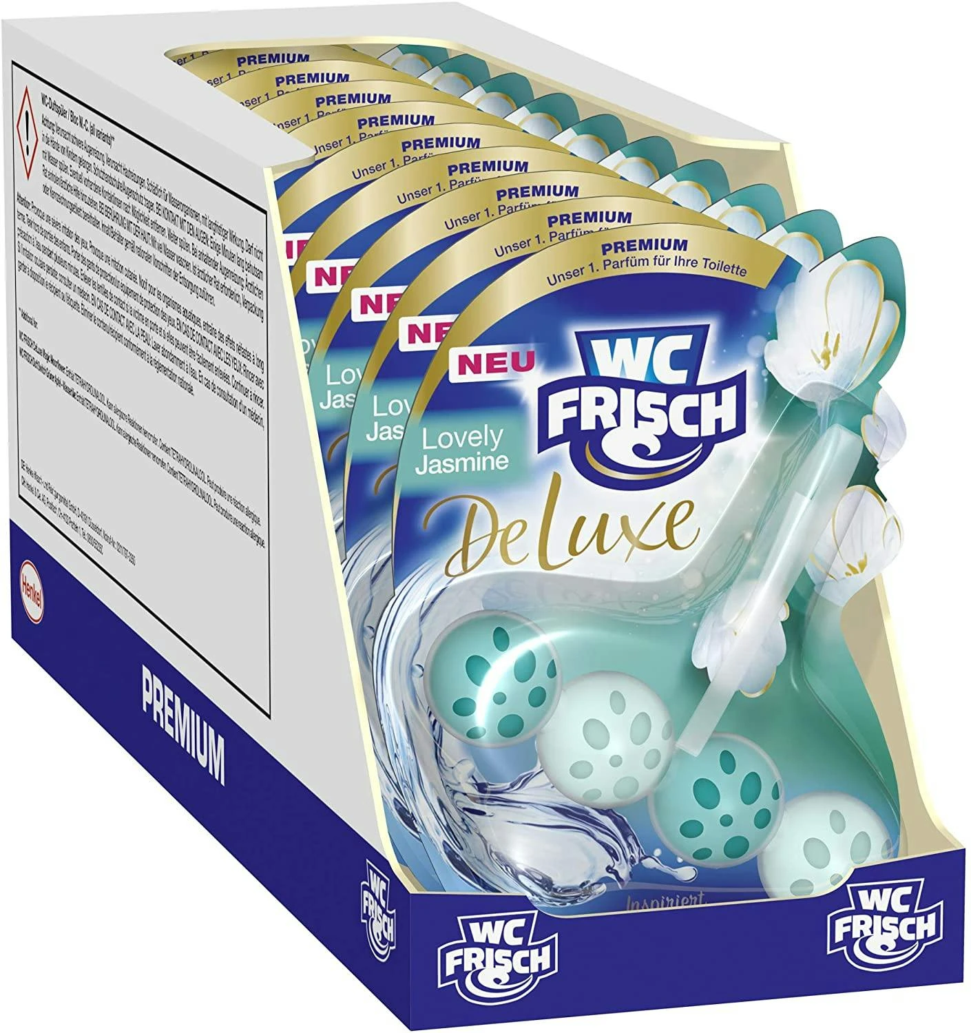WC-Frisch DeLuxe Lovely Jasmin 3er Pack WC-Reiniger Und WC Duftspüler 1x3 Stück 6 WC-Frisch DeLuxe Lovely Jasmin 3er Pack WC-Reiniger Und WC Duftspüler 1x3 Stück – Bild 4