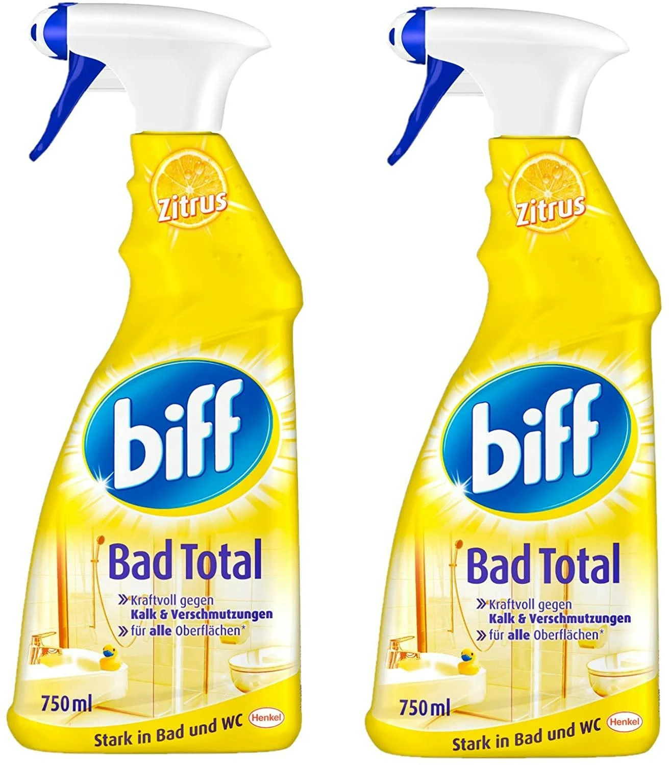 Biff Bad Total Zitrus Badreiniger Bad Reiniger Badezimmer 12x250 Ml Nachfüllpack 7 Biff Bad Total Zitrus Badreiniger Bad Reiniger Badezimmer 12x250 Ml Nachfüllpack – Bild 5