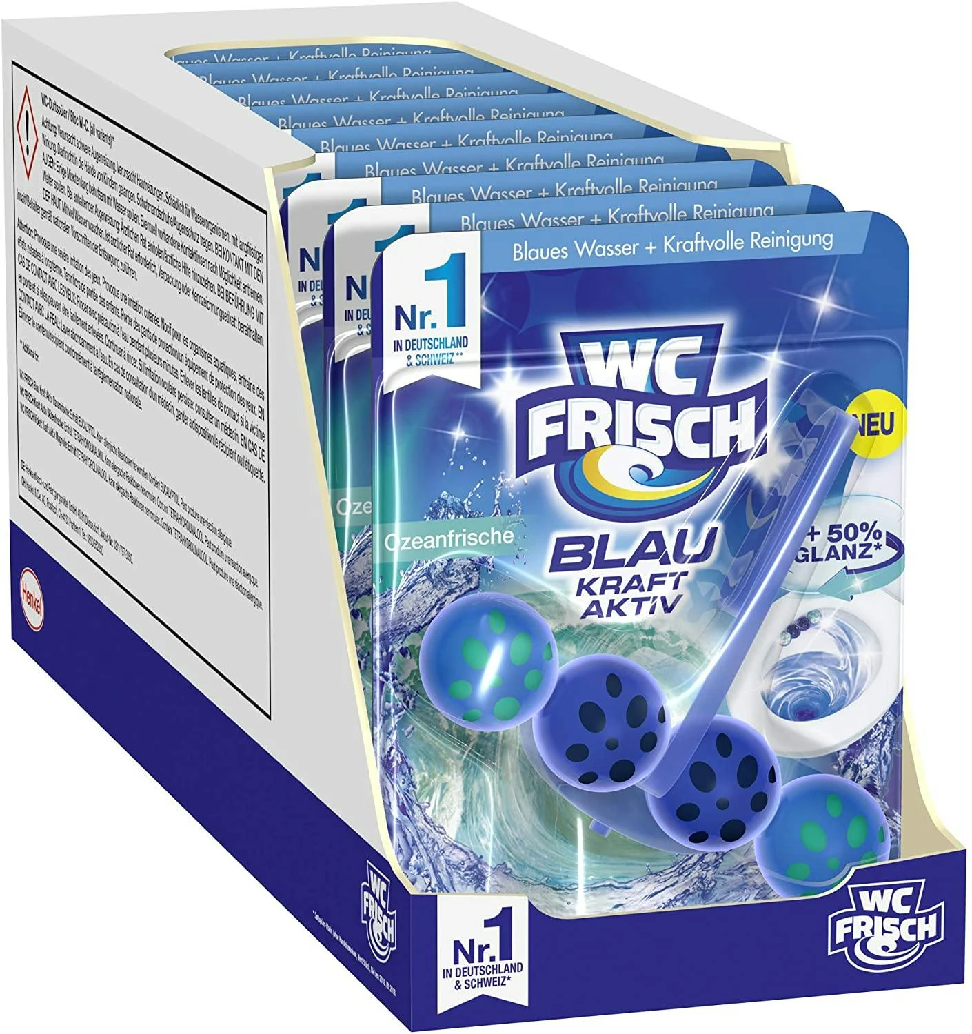 WC FRISCH Kraft Aktiv Blauspüler Ozeanfrische 10x50g WC Reiniger Reinigung 3 WC FRISCH Kraft Aktiv Blauspüler Ozeanfrische 10x50g WC Reiniger Reinigung