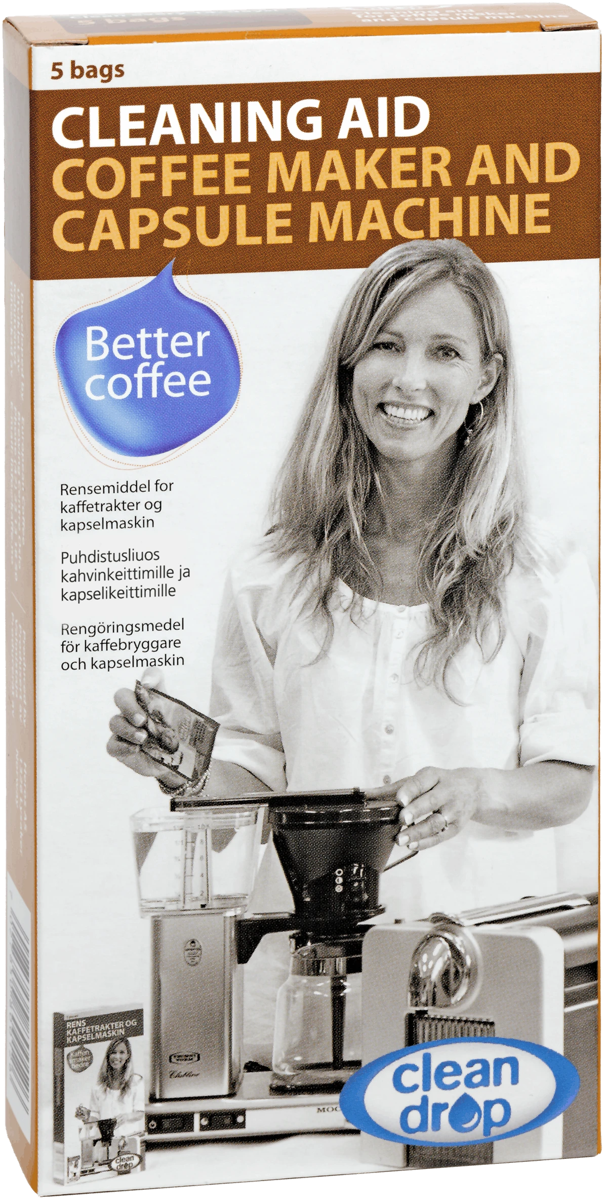 Clean Drop Reiniger, Flüssiges Reinigungsmittel Für Moccamaster-Filterkaffeemaschinen 3 Clean Drop Reiniger, Flüssiges Reinigungsmittel Für Moccamaster-Filterkaffeemaschinen