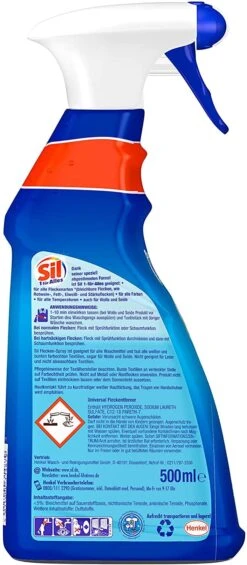 Sil 1 Für Alles Fleckenspray Fleckentferner Reiniger 500 Ml Reinigungsmittel -Reinigung Und Waschen 77c508ae 917e 49f6 bfe6 99c8732630eb 1