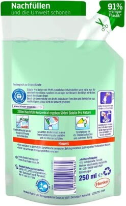 Sidolin Pro Nature PH-neutraler Glasreiniger Reinigung 250 Ml Nachfüllpack 12 Sidolin Pro Nature PH-neutraler Glasreiniger Reinigung 250 Ml Nachfüllpack -Reinigung Und Waschen 7d52a90d f957 431f a24e f710e5ce8a6f 1