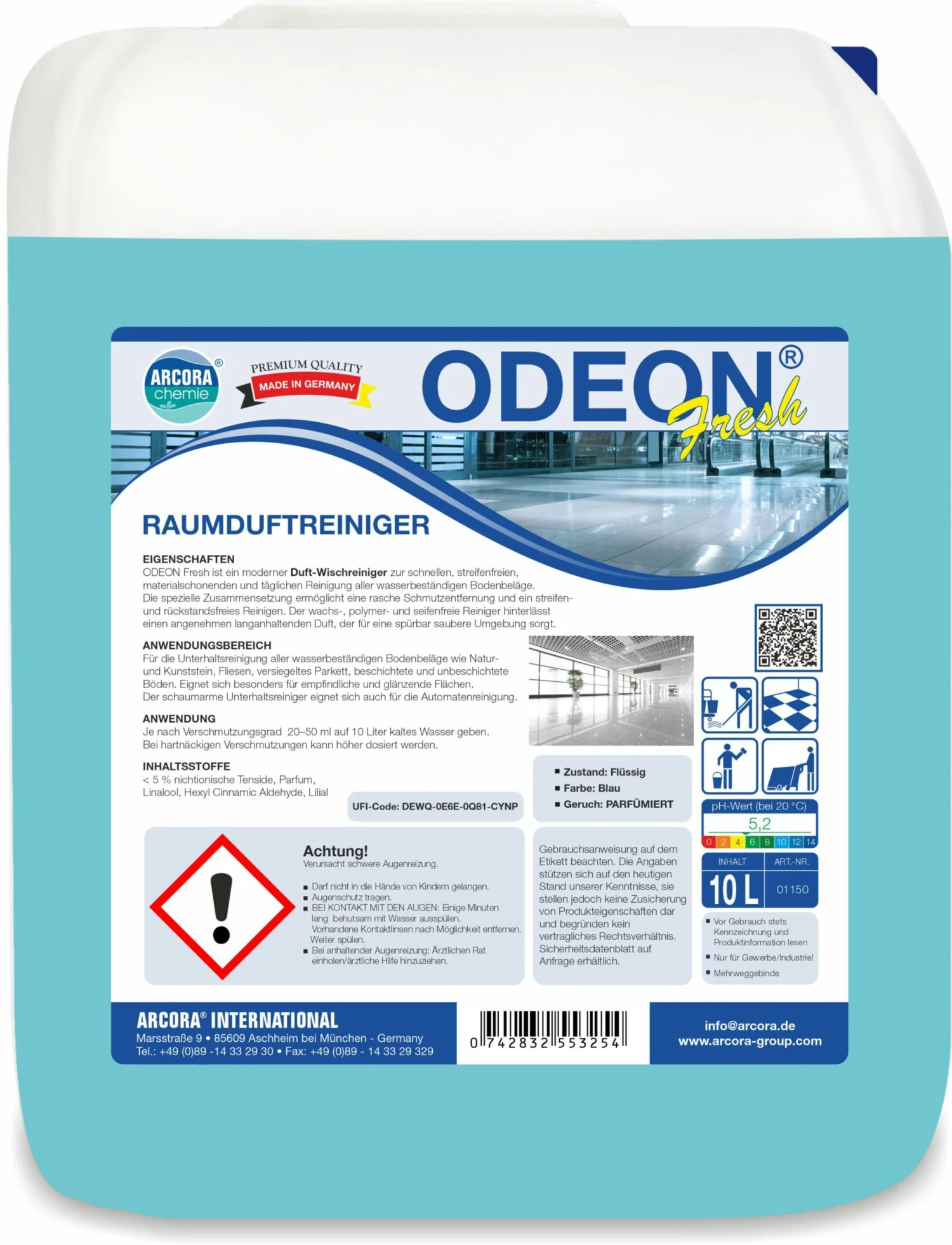 ARCORA Raumduftreiniger ODEON,10L