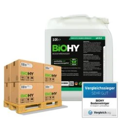 BiOHY Bodenreiniger (10l Kanister) | Konzentrat Für Alle Reinigungsgeräte Und Alle Hartböden | Angenehmer Geruch Und Streifenfreie Reinigung -Reinigung Und Waschen 8ef101a6 551f 41dd a5ef 9f60d2c726e8 1