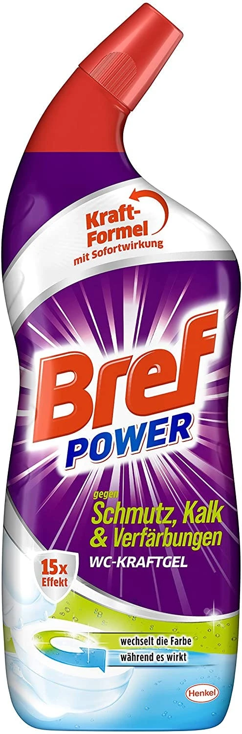Bref Power WC-KraftGel 15x Effekt 750 Ml WC Reiniger Reinigung Badreiniger 5 Bref Power WC-KraftGel 15x Effekt 750 Ml WC Reiniger Reinigung Badreiniger – Bild 3