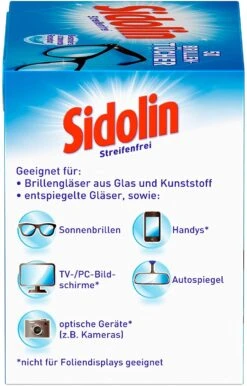 Sidolin Brillen Putztücher 50 Stück Reinigungstücher Brillenputztücher Reiniger -Reinigung Und Waschen 93951b7c db0b 4d87 a837 5e51ee5f2108