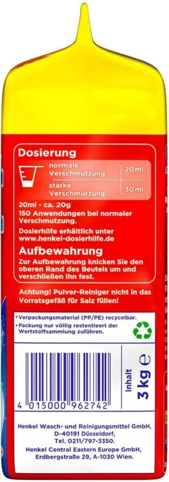 Somat Classic Spülmaschinen Pulver 3 Kg Geschirrspülreiniger Reinigung Reiniger -Reinigung Und Waschen 9f538e36 fc77 4d63 8854 6ce3549a5911