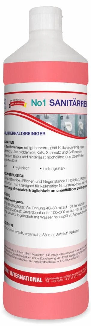 ARCORA Sanitärunterhaltsreiniger No1 SANITÄRREINIGER, 10L 4 ARCORA Sanitärunterhaltsreiniger No1 SANITÄRREINIGER, 10L – Bild 2