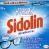 Sidolin Brillen Putztücher 50 Stück Reinigungstücher Brillenputztücher Reiniger -Reinigung Und Waschen c27e1e5c 50fb 437d bb1f c9c1802e6382