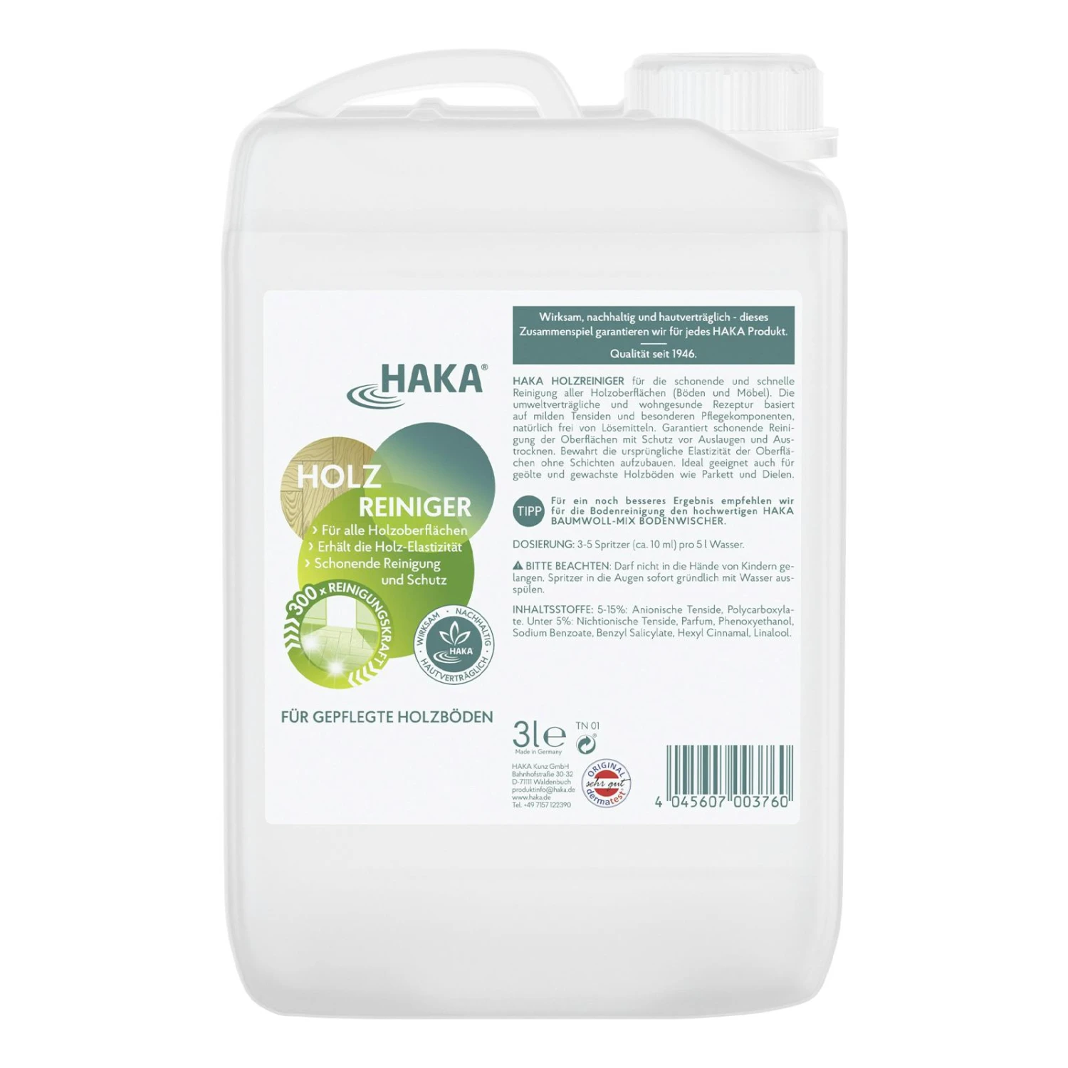 HAKA Holzreiniger Boden, 3 Liter 3 HAKA Holzreiniger Boden, 3 Liter