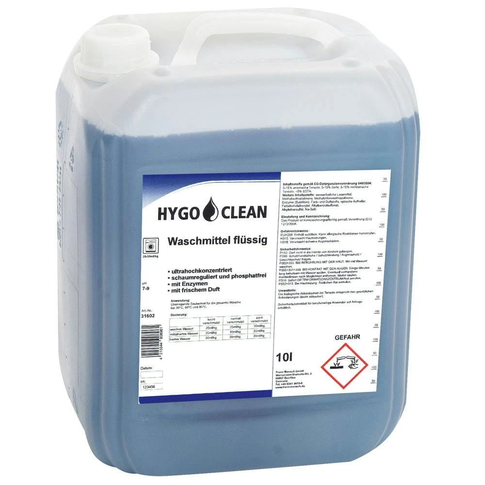 Waschmittel Flüssig 10 Liter Farbe: Transparent Vollwaschmittel 3 Waschmittel Flüssig 10 Liter Farbe: Transparent Vollwaschmittel