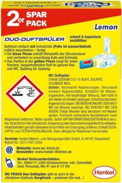 WC FRISCH Duo Lemon 2er Pack WC-Reiniger WC-Duftstein 2x 2 Stück Nachfüllpack -Reinigung Und Waschen d633ed98 4d4f 4b77 b5ab 9e0faf89729f
