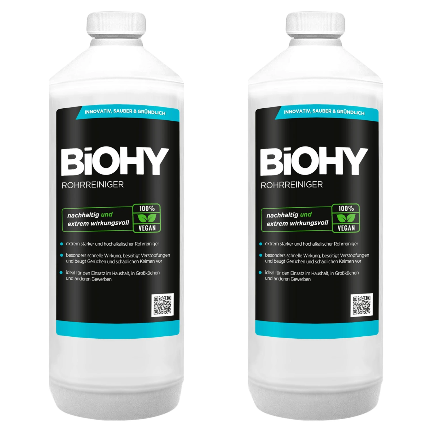 BiOHY Rohrreiniger (6x1l Flasche) | EXTRA STARK | Flüssiger, Hochkonzentrierter Abflussreiniger | Geruchsneutral | Für Alle Verstopfungen 6 BiOHY Rohrreiniger (6x1l Flasche) | EXTRA STARK | Flüssiger, Hochkonzentrierter Abflussreiniger | Geruchsneutral | Für Alle Verstopfungen – Bild 4
