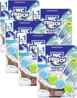 WC-Frisch Kraft Aktiv Duftspüler Coconut Water 5x50g WC Reiniger Reinigung